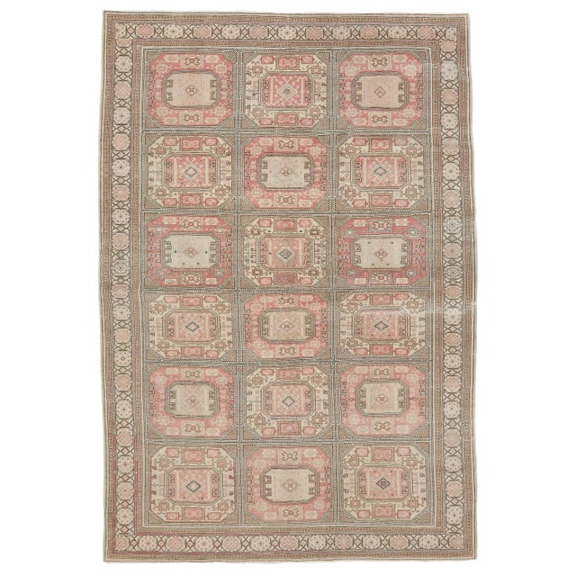 Mid 20th Century Washed Out Vintage Kaisari Rug For Sale In Los Angeles - Image 6 of 6