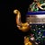 Metal Cloisonné & Bronze Elephant Tripod Censer - Enamel Incense Burner For Sale - Image 7 of 9