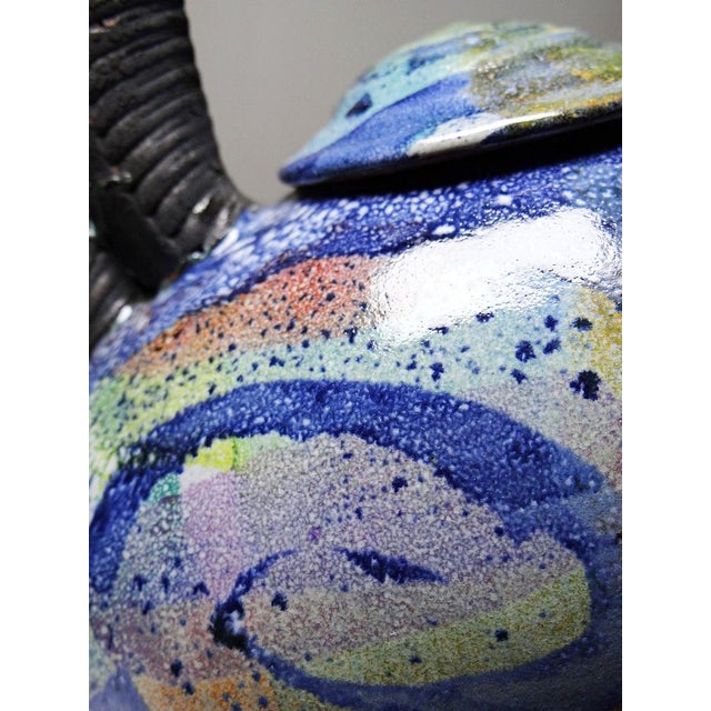 Terracotta Teapot in the style of David Constantine White, USA, 1950s-1970s For Sale - Image 12 of 17