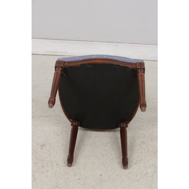 Set of 12 French Louis XVI Mahogany Medallion Back Dining Chairs For Sale - Image 16 of 16