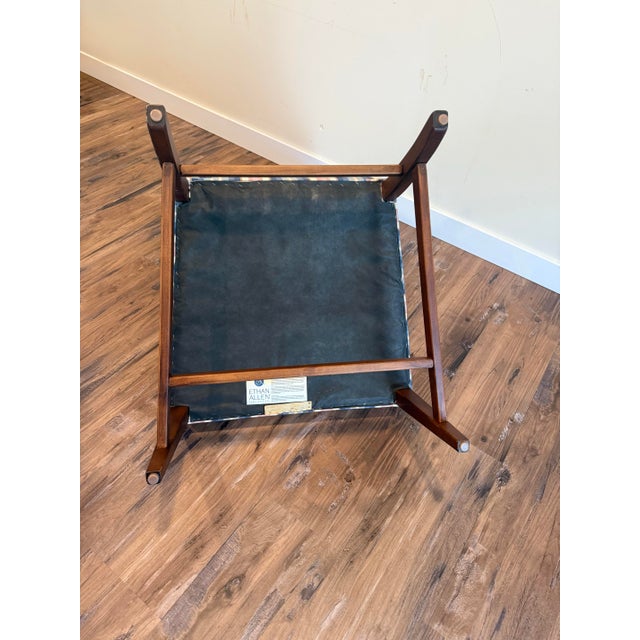 Vintage Ethan Allen Lolling “Martha Washington" Upholstered Accent Chair For Sale - Image 11 of 12