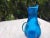 Vintage Blue Glass Vase, 1960s For Sale - Image 3 of 8