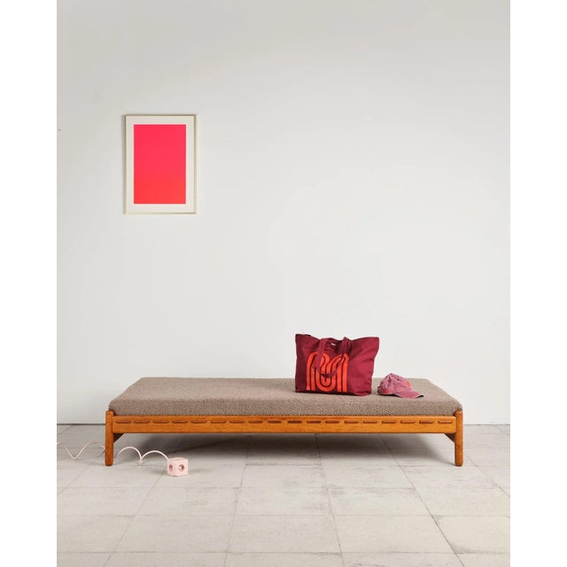 Mid-Century Modern Daybed in Teak and Bouclé Upholstery, Denmark, 1960s For Sale - Image 3 of 17