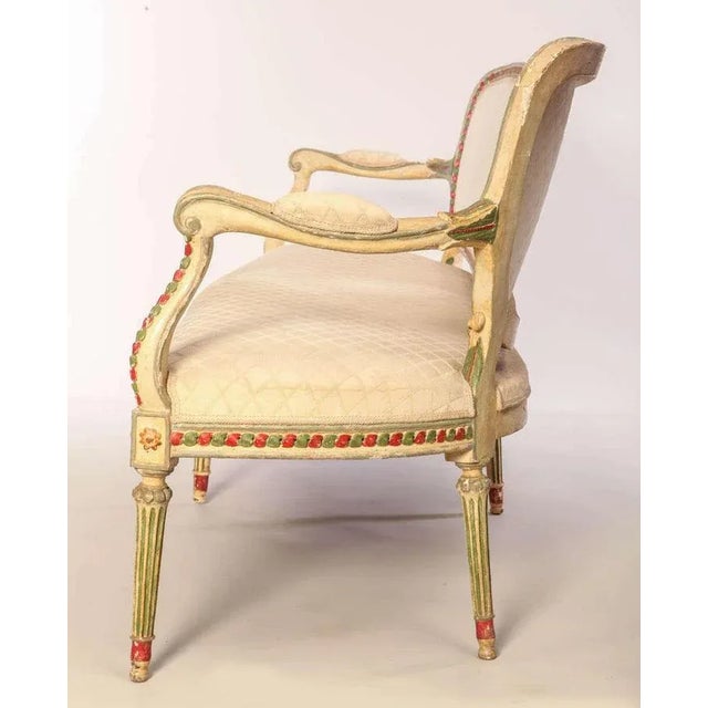 Wood 18th Century North Italian Painted Sofa For Sale - Image 7 of 9