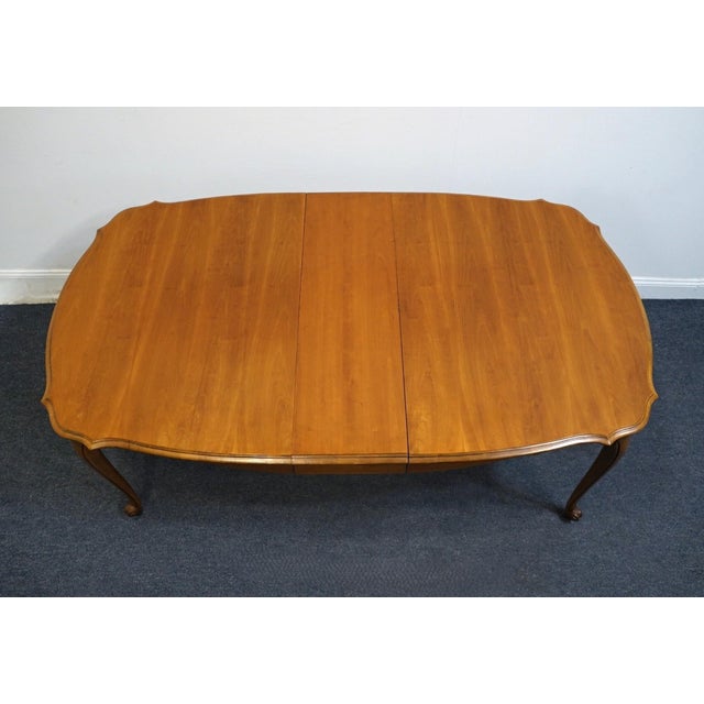 Broyhill Furniture Solid Hard Rock Maple Country French Provincial Dining Table For Sale In Kansas City - Image 6 of 10