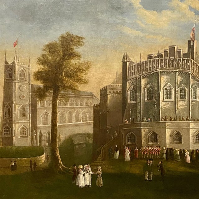 Figurative 18th Century English Painting of Durham Castle For Sale - Image 3 of 8