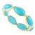 Marquise Cut Turquoise Eternity Band Size 6.5 For Sale
