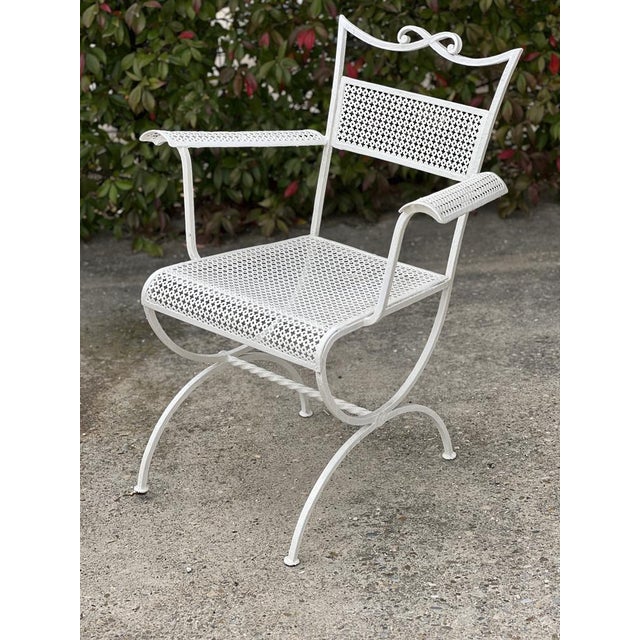 Wrought Iron Garden Set from Maison Jansen, 1960s, Set of 5 For Sale - Image 17 of 18