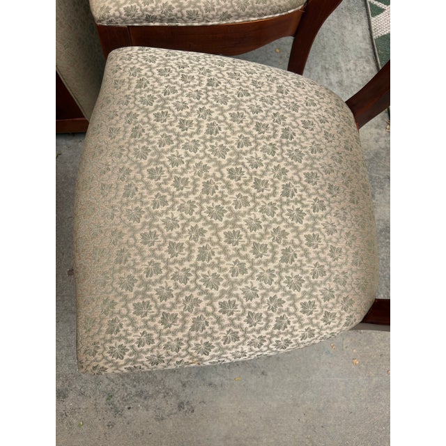 Thomasville Vintage Thomasville Queen Anne Dining Chairs With Scroll Arms — Set of 8 For Sale - Image 4 of 12