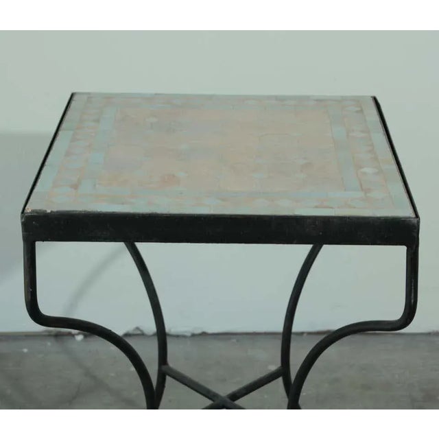 Moroccan Mosaic Tile Bistro Table For Sale - Image 10 of 11
