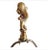 Italian Onyx Marble and Brass Column Table Lamp For Sale - Image 9 of 12