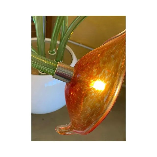 Flowers Murano Glass Cascade Chandelier by Simoeng For Sale - Image 12 of 13