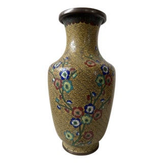 Early 20th Century Antique Chinese Cloisonne Vase For Sale