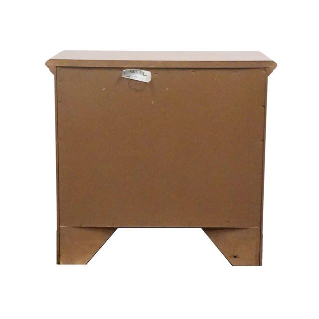 Thomasville Furniture Homecoming Collection Solid Oak Rustic Country Style 26" Two Drawer Nightstand 43811-810 For Sale - Image 10 of 12
