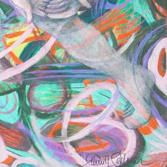 Textile 'Man in Motion' by Carrie Lederer For Sale - Image 7 of 10