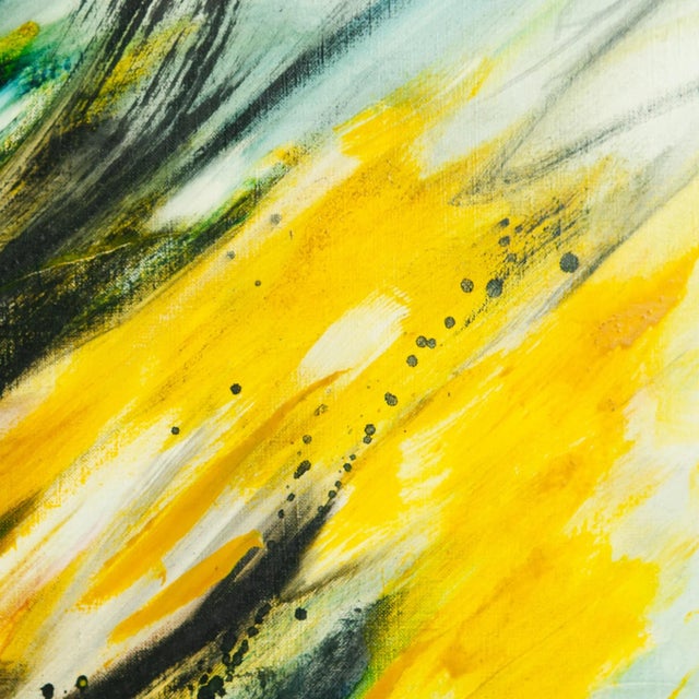 1990s Concha Benedito, Abstract Composition, Original Mixed Media on Canvas, 1990s For Sale - Image 5 of 8