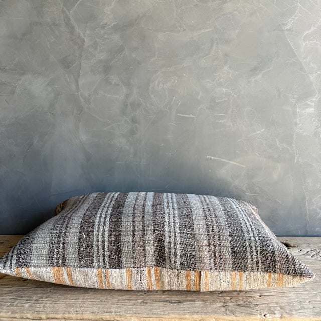 - Size: 18" x 29" - Crafted from authentic vintage Turkish hemp rugs, each pillow is a one-of-a-kind statement piece rich...