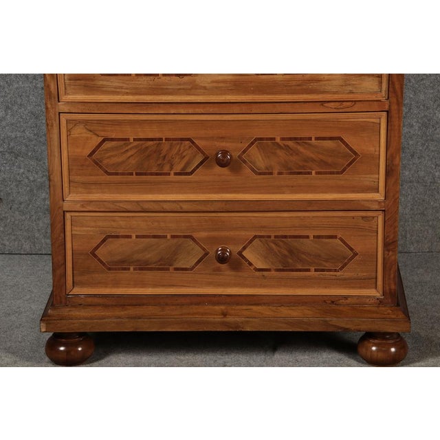 Mid 18th Century Antique Baroque Diaper Drawer Cabinet, Early 18th Century For Sale - Image 5 of 18