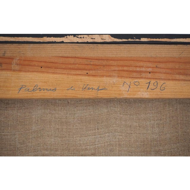 Jean -Pierre Vielfaure, Palmes de vent, 20th-Century, Oil on Canvas For Sale - Image 7 of 8