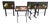 Late 20th Century Artek Folding Snack Tables Fruit Designs For Sale