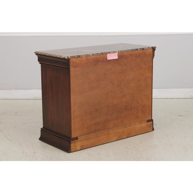Henkel Harris Model 191 Marble Top Mahogany Chest For Sale - Image 14 of 16