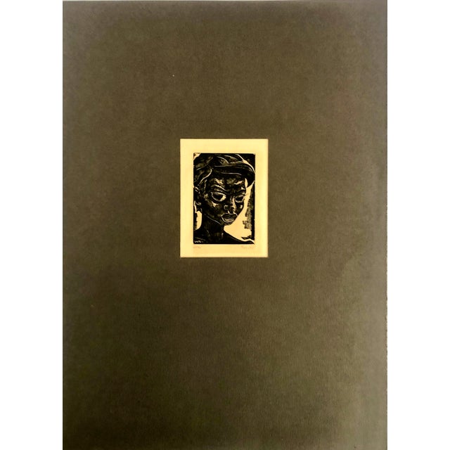Mid 20th Century A Set of Two Original Woodblock Prints of 1930s-1940s Tahitian Life, by Wolfgang Wolff For Sale - Image 5 of 7