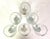 Late 20th Century Licor 43 Cuarenta Y Tres-Set of Six Cocktail Glasses With Bubble Stems - Set of 6 For Sale - Image 4 of 7