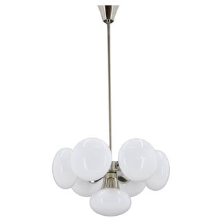 Chrome Plated 7 - Flamming Sputnik attributed to Kamenicky Senov, Czechoslovakia, 1970s For Sale