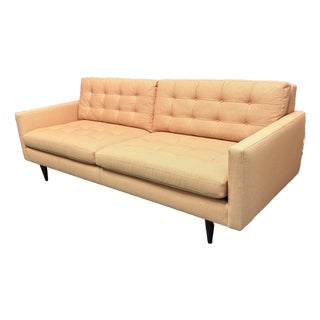 Crate & Barrel Petrie Midcentury Sofa For Sale