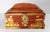 19th Century English or French Red Lacquer Gilt Chinoiserie Sewing Box For Sale - Image 4 of 16