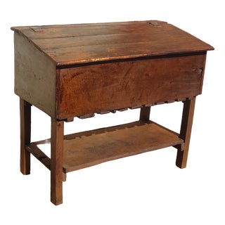 Vintage Brown Oak Dish Drainer For Sale