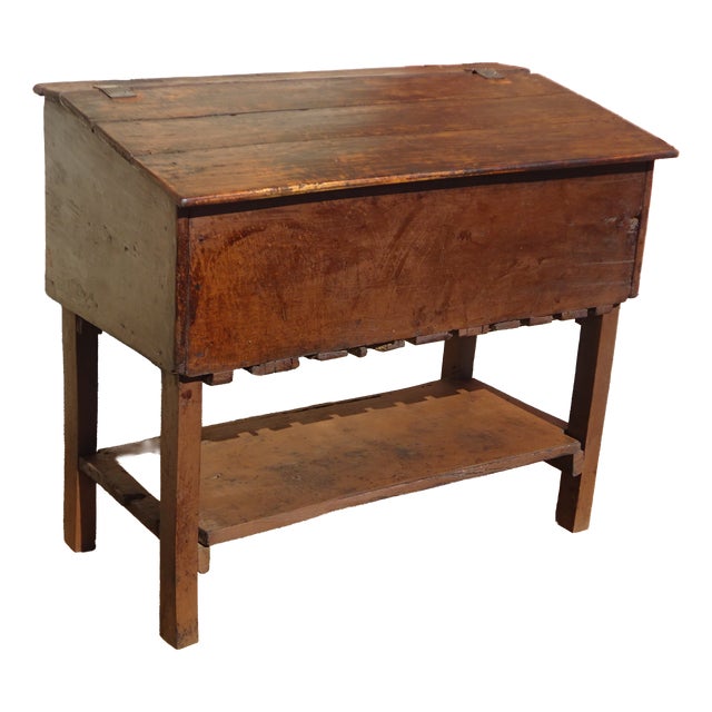 Vintage Brown Oak Dish Drainer For Sale