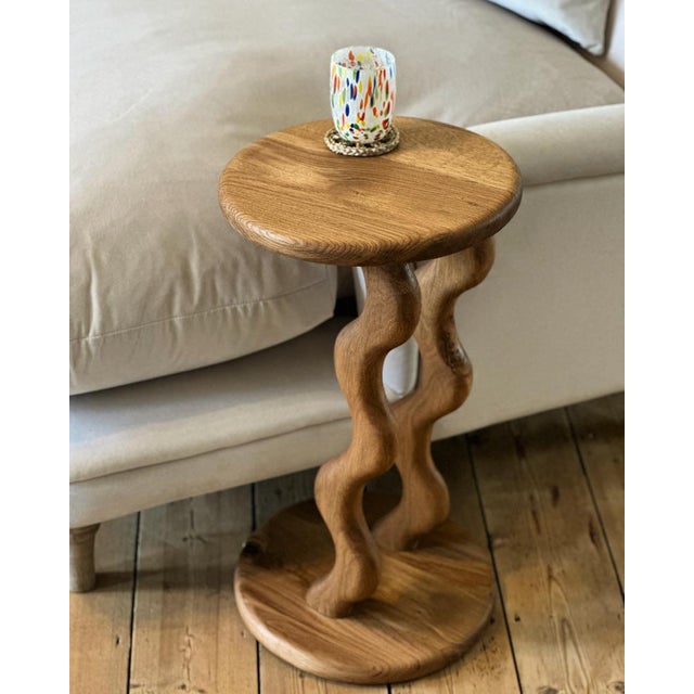 Sunday Side Table, Solid Oak Fosfeen, United Kingdom Contemporary side table from the Sunday Collection, designed and...
