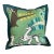 Vintage Green Gazelle Throw Pillow For Sale