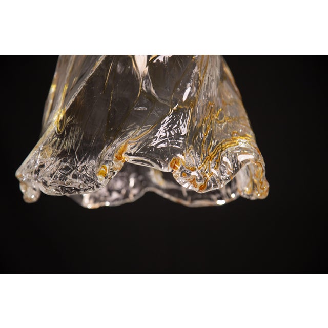 Gold Murano Gold Flush Mount, 1980s For Sale - Image 8 of 13