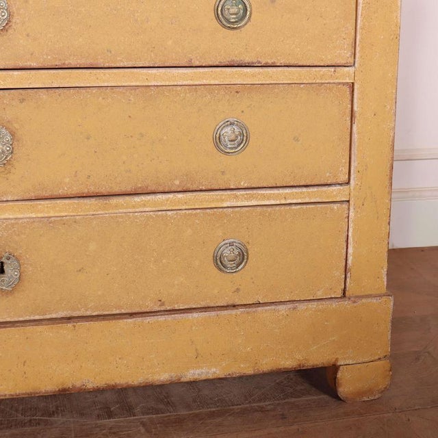 French Painted Commode in Oak For Sale - Image 4 of 15