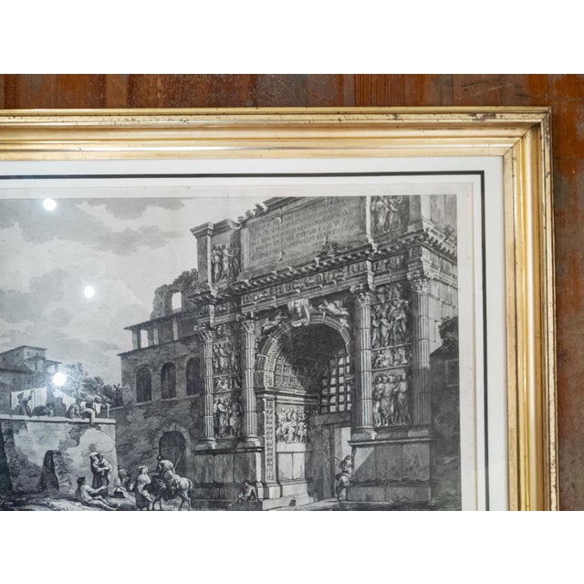 19th Century Architectural Grand Tour Engraving Print of Arch of Traian For Sale - Image 4 of 18
