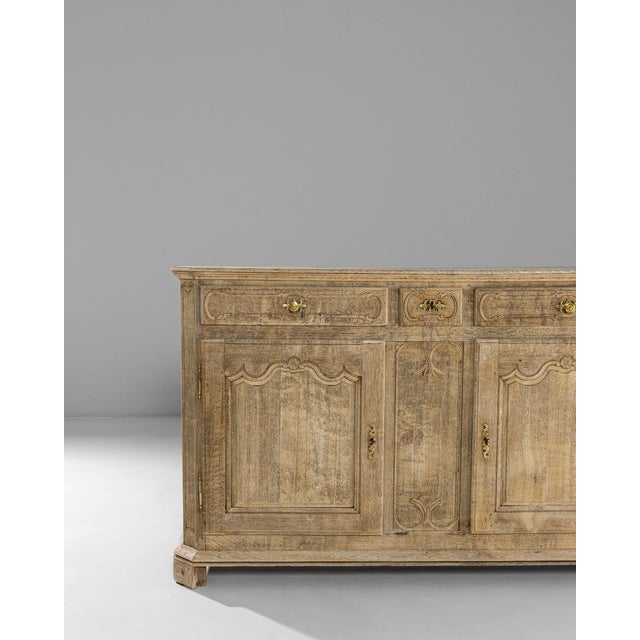 19th Century French Louis XV Oak Buffet For Sale - Image 4 of 18