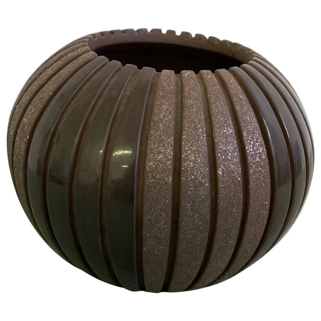 Black Sue Tapia Incised Pot For Sale - Image 8 of 8