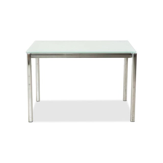 Silver Silver and Glass Dining Table from Calligaris For Sale - Image 8 of 11