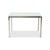 Silver Silver and Glass Dining Table from Calligaris For Sale - Image 8 of 11