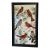 Vintage KayDee Designs Featuring Cardinals Framed in Hand Printed Linen Textiles For Sale