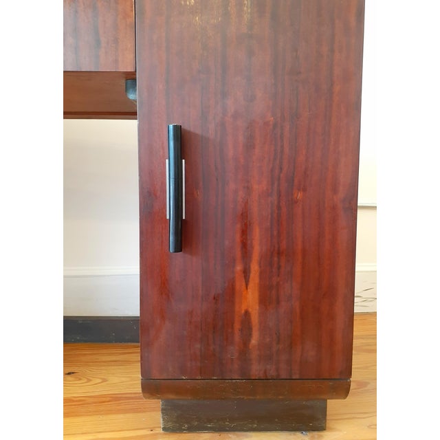 1940s 1940s Donald Deskey Machine Age Dressing Table or Desk For Sale - Image 5 of 11