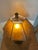 Vintage Shaker Metal Table Lamp With an Amber Mica Hexagonal Lamp Shade For Sale In Phoenix - Image 6 of 12