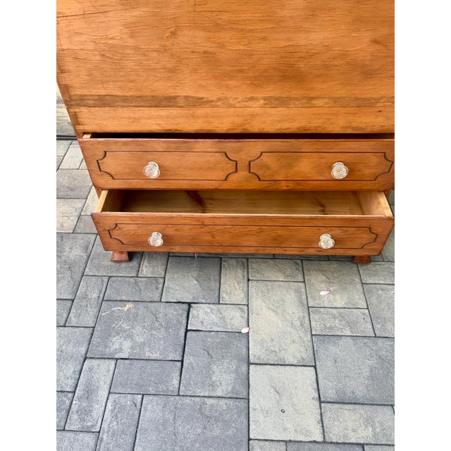 Late 19th Century 19th Century Cherry Dovetailed Blanket Chest For Sale - Image 5 of 6