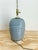 Art Deco Vintage 80s Deco Revival Gray Cased Glass Table Lamp For Sale - Image 3 of 12