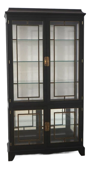Henkel Harris Model 227 Black Curio Cabinet