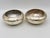 Mid-Century Modern Silver-Plated Sugar Bowls With Carved Horn Spoons Engraved "K"- Pair For Sale - Image 3 of 9