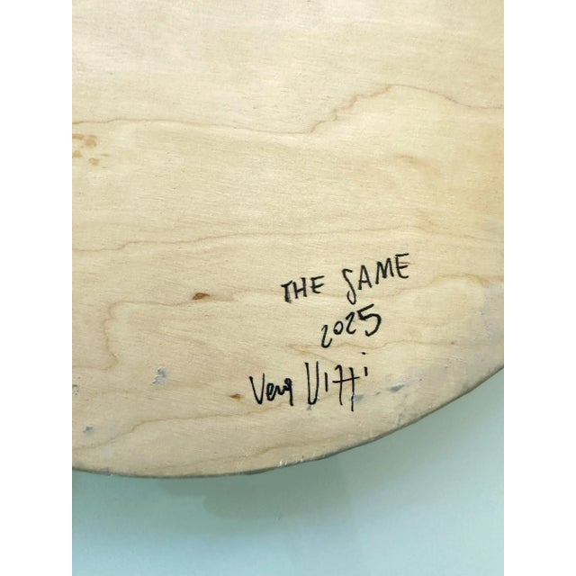 Gold Vera Vizzi, The Same Lunar Wall Relief with Celestial Views, 2025, Modeling Clay and Acrylic For Sale - Image 8 of 10