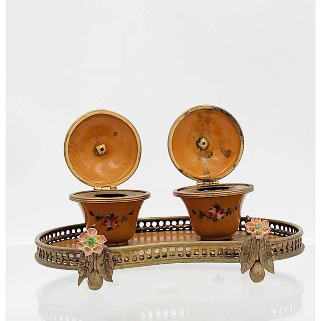 CIrca 18th Century Vernis Martin Ink Stand, France For Sale - Image 9 of 10